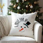 Ich schmelze für dich | Frosty Jolly Snow Man Chri Kissen