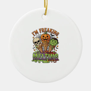 Ich schmelze total Halloween Eis Schädelförmige Pu Keramik Ornament
