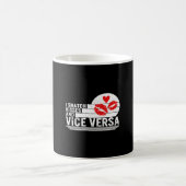 Ich schnappe Kisses und Vize Versa Shirt, Kisses u Kaffeetasse (Mittel)
