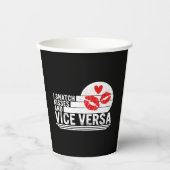 Ich schnappe Kisses und Vize Versa Shirt, Kisses u Pappbecher (Vorderseite)