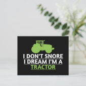 Ich schnappe nicht, dass ich träume, ich bin Trakt Postkarte (Stehend Vorderseite)