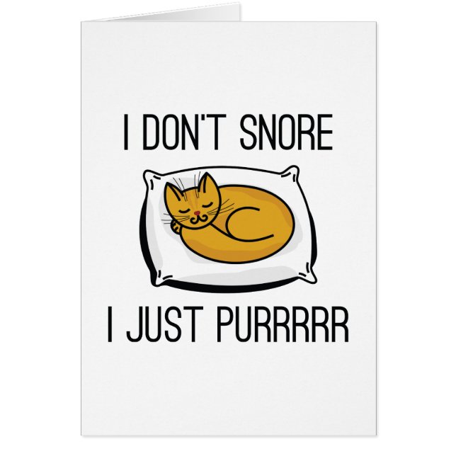 Ich schnarche nicht (Vorne)