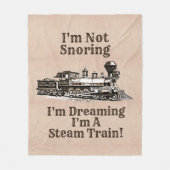 Ich schnarche nicht, dass ich ein Dampfzug-Medium Fleecedecke (Vorderseite)