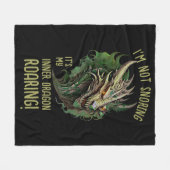 Ich schnarche nicht, es ist mein innerer Drache Ro Fleecedecke (Vorderseite (Horizontal))