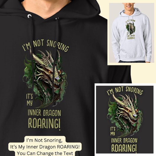 Ich schnarche nicht, es ist mein innerer Drache Ro Hoodie