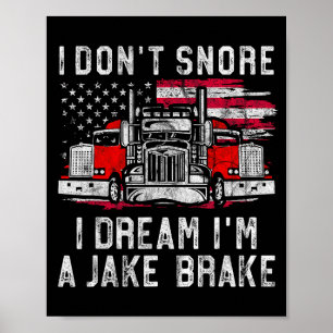 Ich schnarche nicht, ich träume, ich bin ein Jake- Poster