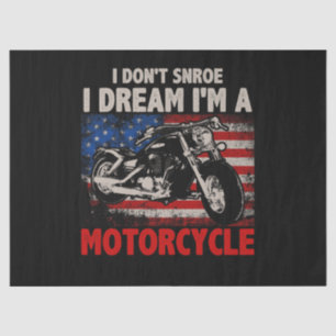 Ich schnarche nicht, ich träume, ich bin ein Motor Seidenpapier