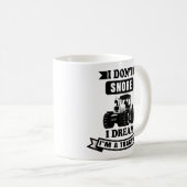 Ich schnarche nicht, ich träume, ich bin Traktor Kaffeetasse (VorderseiteRechts)