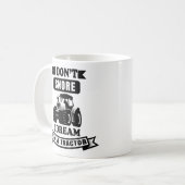 Ich schnarche nicht, ich träume, ich bin Traktor Kaffeetasse (Vorderseite Links)