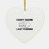 Ich schnarche nicht keramik ornament (Vorne)
