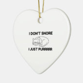 Ich schnarche nicht keramik ornament (Links)
