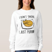 Ich schnarche nicht sweatshirt (Vorderseite)