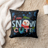 Ich schnee Niedlich Kissen (Decke)