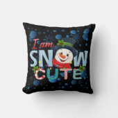 Ich schnee Niedlich Kissen (Vorderseite)