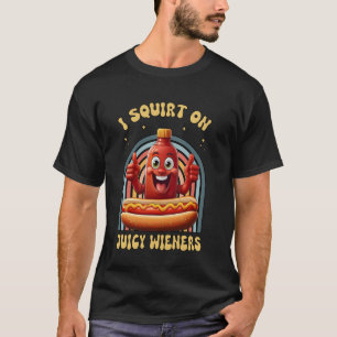 Ich schneide auf saftigen Dackeln Erwachsene Humor T-Shirt