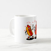 Ich schneide auf saftigen Dackeln Erwachsenen Humo Kaffeetasse (Vorderseite Links)