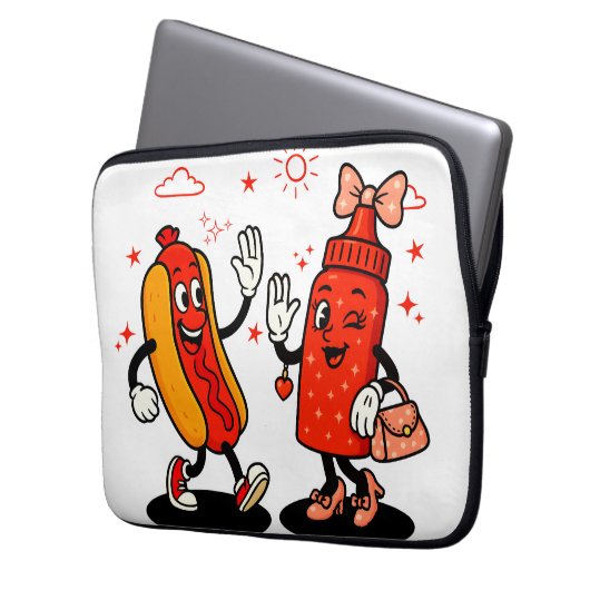 Ich schneide auf saftigen Dackeln Erwachsenen Humo Laptopschutzhülle (Vorderseite Links)