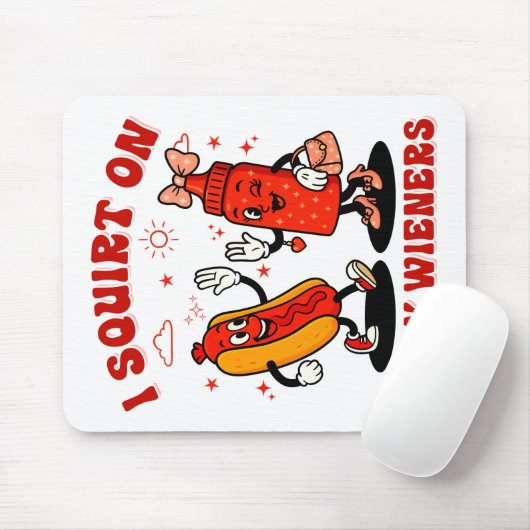Ich schneide auf saftigen Dackeln Erwachsenen Humo Mousepad (Mit Mouse)