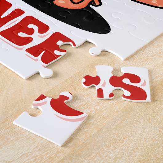 Ich schneide auf saftigen Dackeln Erwachsenen Humo Puzzle (Seite)