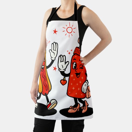 Ich schneide auf saftigen Dackeln Erwachsenen Humo Schürze (InSitu)