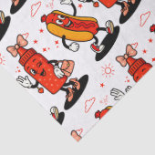 Ich schneide auf saftigen Dackeln Erwachsenen Humo Seidenpapier (Detail)