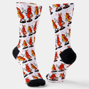 Ich schneide auf saftigen Dackeln Erwachsenen Humo Socken