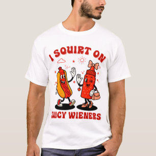 Ich schneide auf saftigen Dackeln Erwachsenen Humo T-Shirt