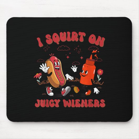 Ich schneide auf saftigen Dackeln - erwachsener Hu Mousepad (Vorne)