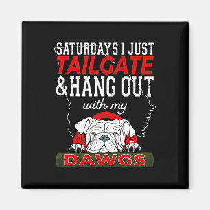 Ich schneide einfach mit meinen Dawgs Vintag ab Magnet