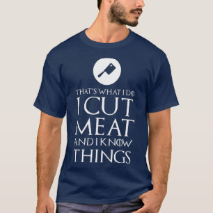 Ich schneide Fleisch Funny Metzger Geschenk T-Shirt