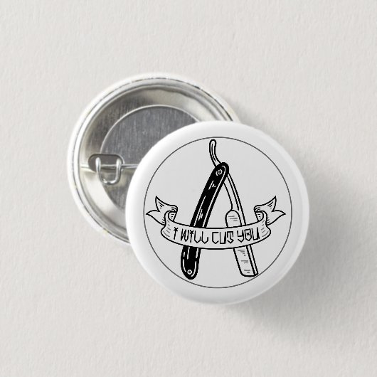 Ich schneide Sie Button (Vorne & Hinten)