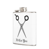 Ich schneide Sie (schwarzes Flachmann (Links)