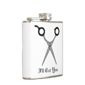 Ich schneide Sie (schwarzes Flachmann (Rechts)