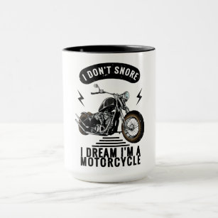 Ich schnüffle nicht im Traum, ich bin Motorrad Tasse