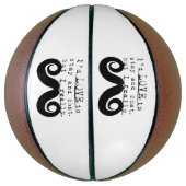 Ich Schnurrbart Spaß Humor Basketball (Vertikal)