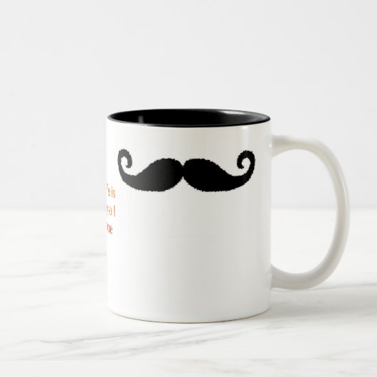 Ich Schnurrbart Zweifarbige Tasse (Rechts)