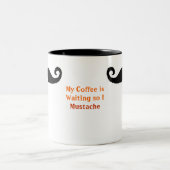 Ich Schnurrbart Zweifarbige Tasse (Mittel)