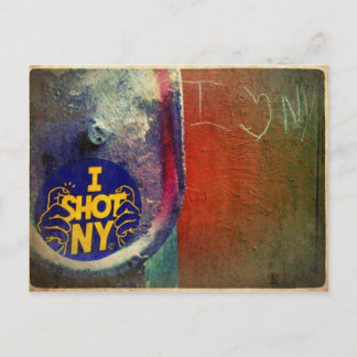 Ich "schoss" NY Postkarte