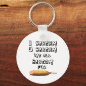 Ich schreibe 4 Maishunde Schlüsselanhänger (Vorderseite)