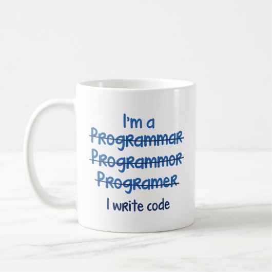 Ich schreibe Code Kaffeetasse (Links)