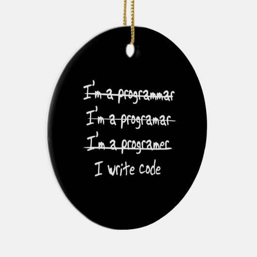 Ich schreibe Code Keramikornament (Rechts)