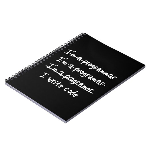 Ich schreibe Code Notizblock (Linke Seite)