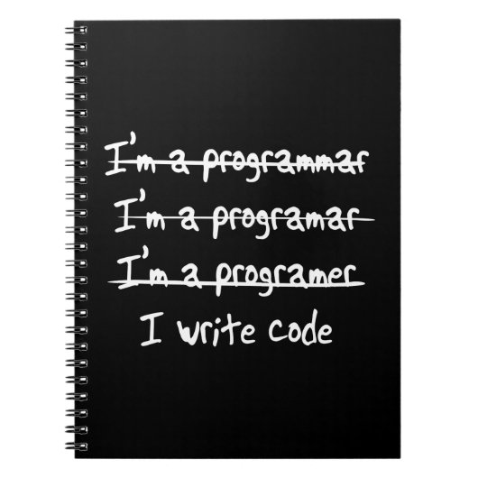 Ich schreibe Code Notizblock (Vorderseite)