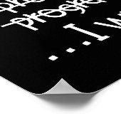 Ich schreibe Code Programmierer Humor Typografie G Poster (Ecke)