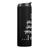 Ich schreibe Code Programmierer Humor Typografie G Thermosbecher (Nach links gedreht)