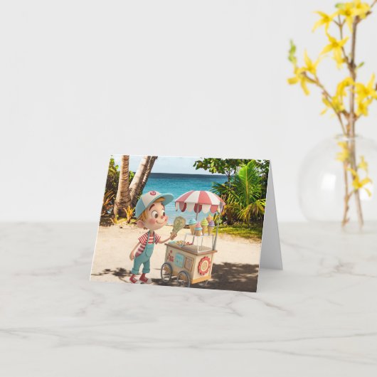 Ich schreibe Cone Karte (Gelbe Blume)