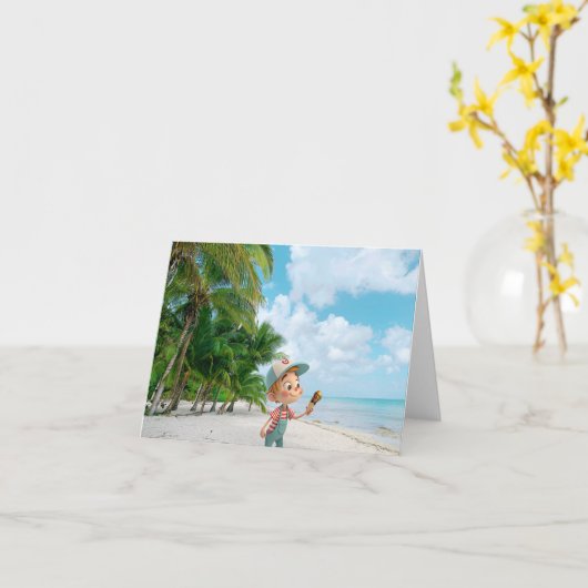 Ich schreibe Cone Karte (Gelbe Blume)