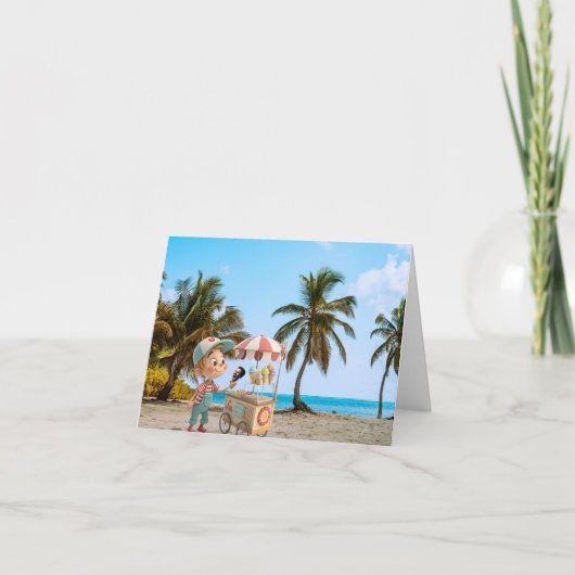 Ich schreibe Cone Karte (Vorderseite)