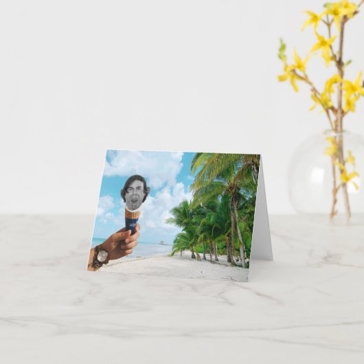 Ich schreibe Cone Karte (Gelbe Blume)