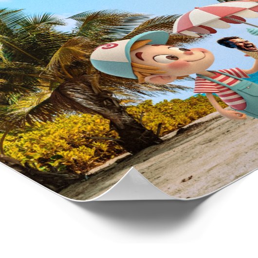 Ich schreibe Cone Poster (Ecke)